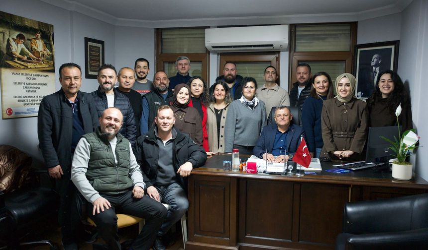 Salihli Esnaf Odası’nda yeni dönem: Emre Demir göreve başladı