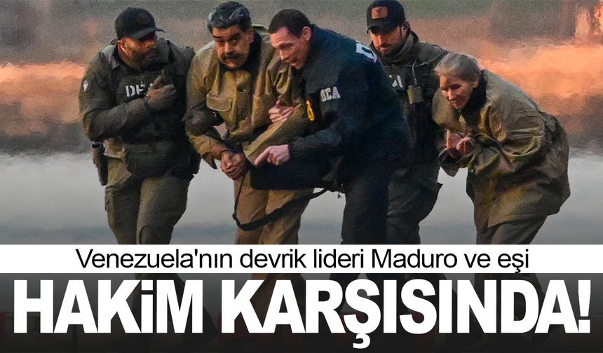 Venezuela'nın devrik lideri Maduro ve eşi hakim karşısında