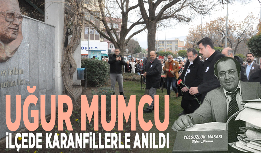 Uğur Mumcu, ilçede karanfillerle anıldı
