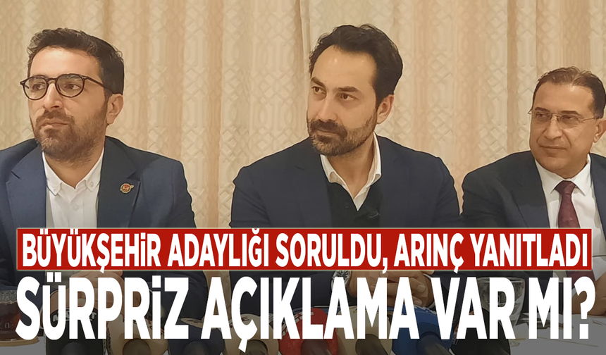Büyükşehir adaylığı soruldu, Arınç yanıtladı: Sürpriz açıklama var mı?