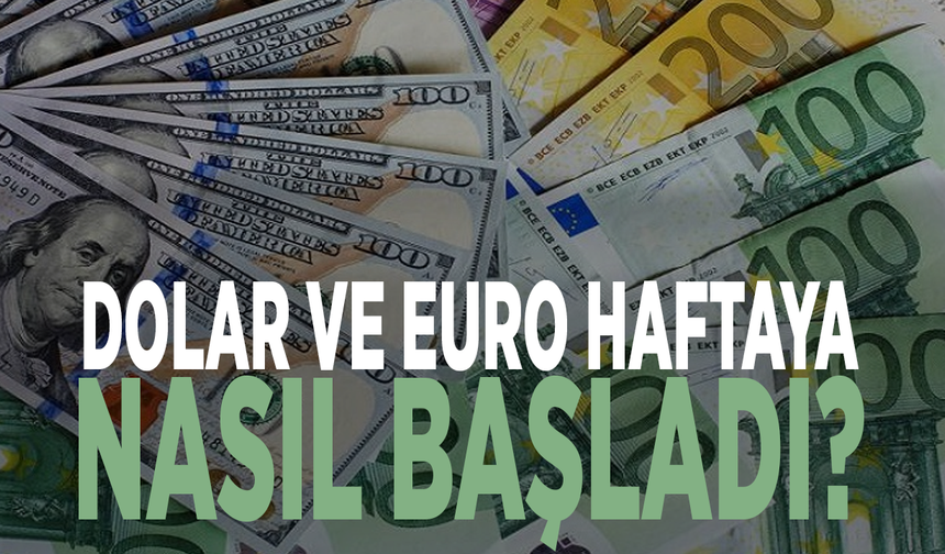 Dolar ve euro haftaya nasıl başladı?