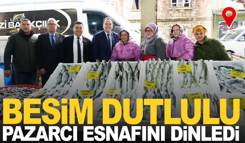 Besim Dutlulu Kırkağaç’ta Pazarcı Esnafı ve Vatandaşlarla Buluştu