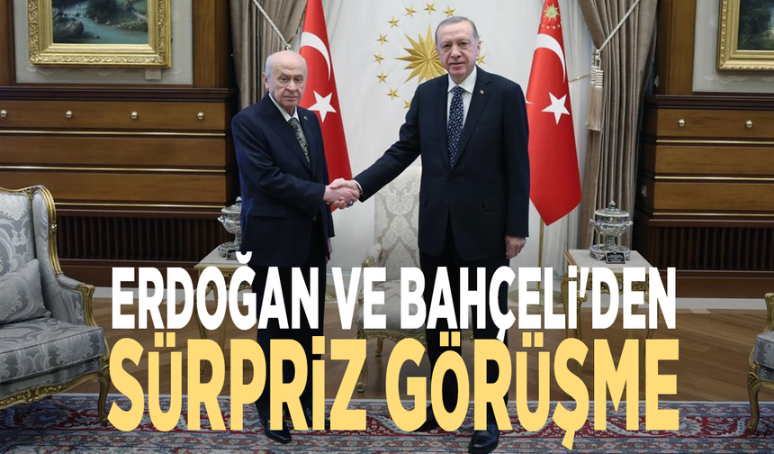 Erdoğan ve Bahçeli'den sürpriz görüşme
