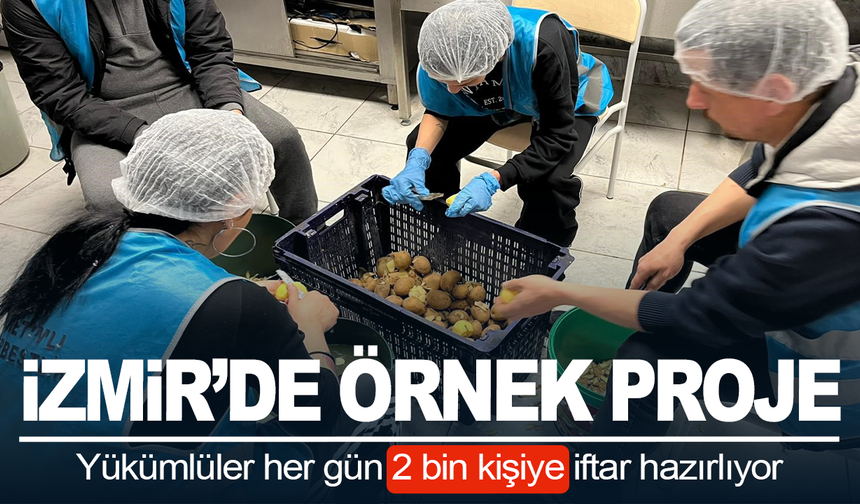 Yükümlüler her gün 2 bin kişiye iftar hazırlıyor