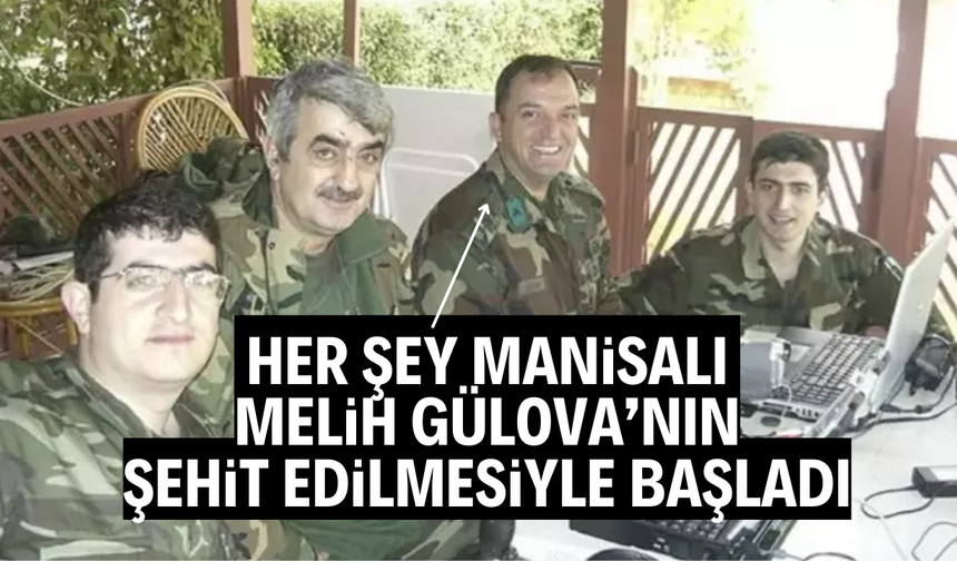 Özdemir Bayraktar belgesinde Manisalı Melih Gülova detayı