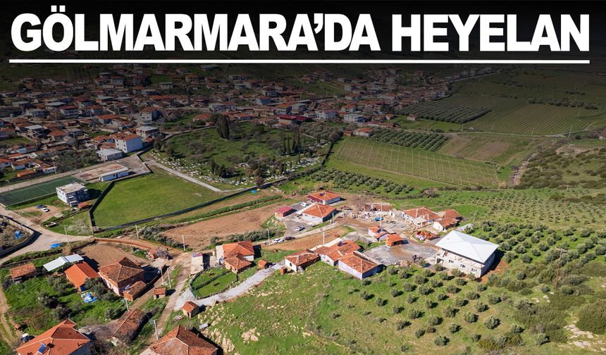 Gölmarmara'da heyelan