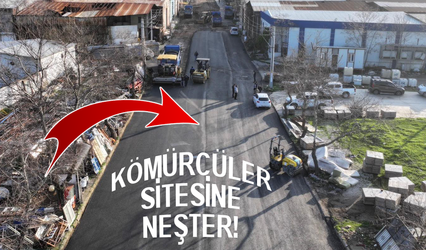Manisa’da Kömürcüler Sitesi’nin yolları sil baştan