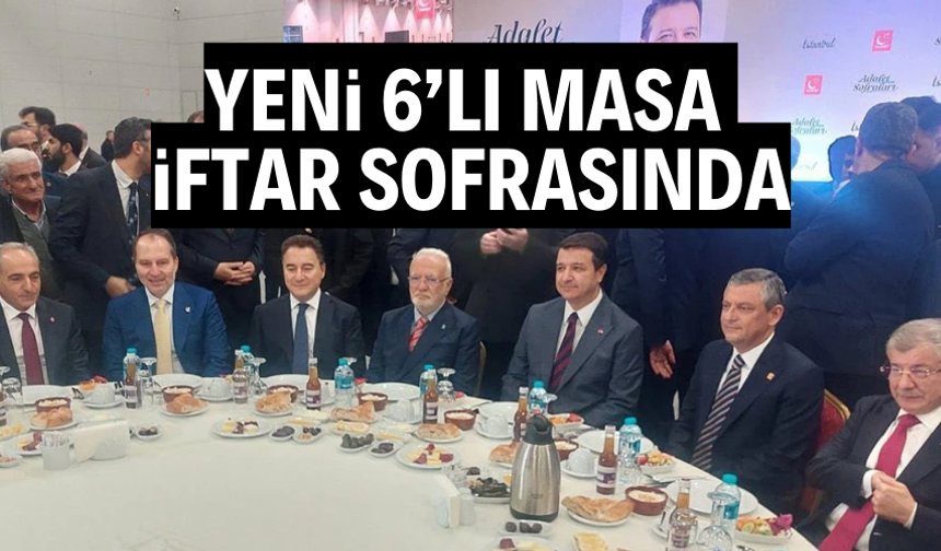 Yeni 6’lı masa iftar sofrasında