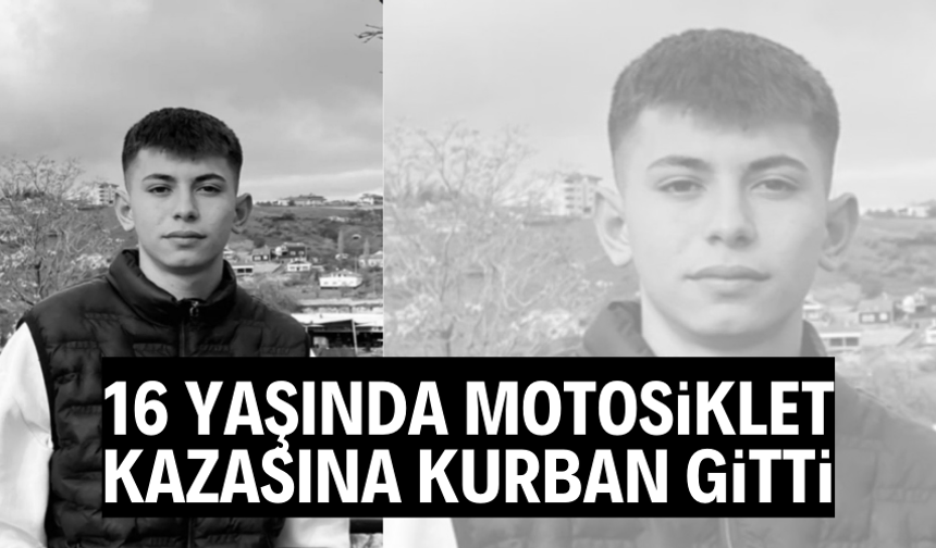 Manisa’da motosiklet devrildi: 16 yaşındaki sürücü hayatını kaybetti