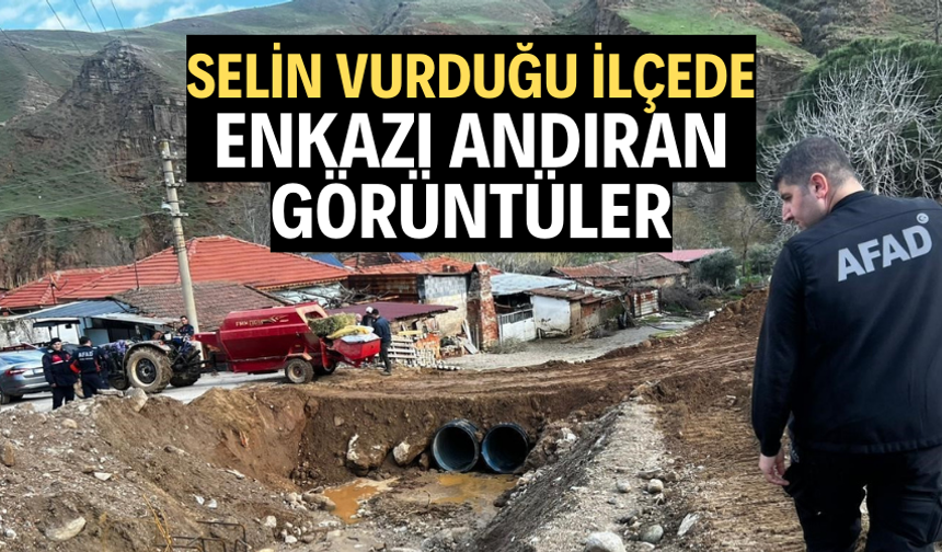 Selin vurduğu ilçede enkazı andıran görüntüler
