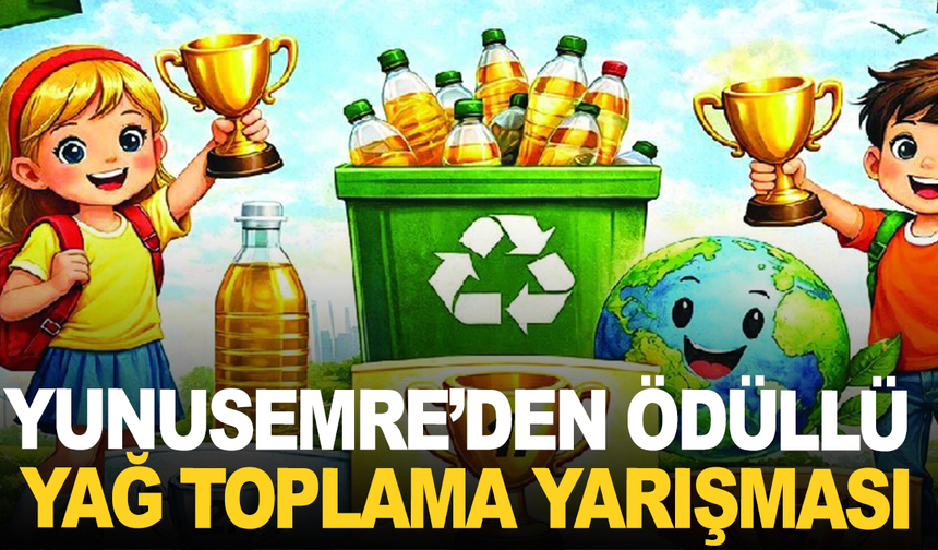 Yunusemre'den ödüllü yağ toplama yarışması