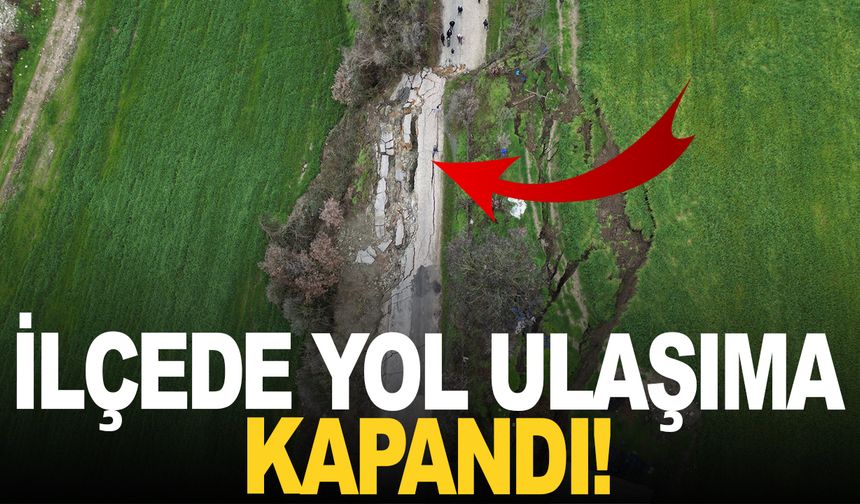 İlçede Heyelan: Eski İzmir Yolu Ulaşıma Kapatıldı