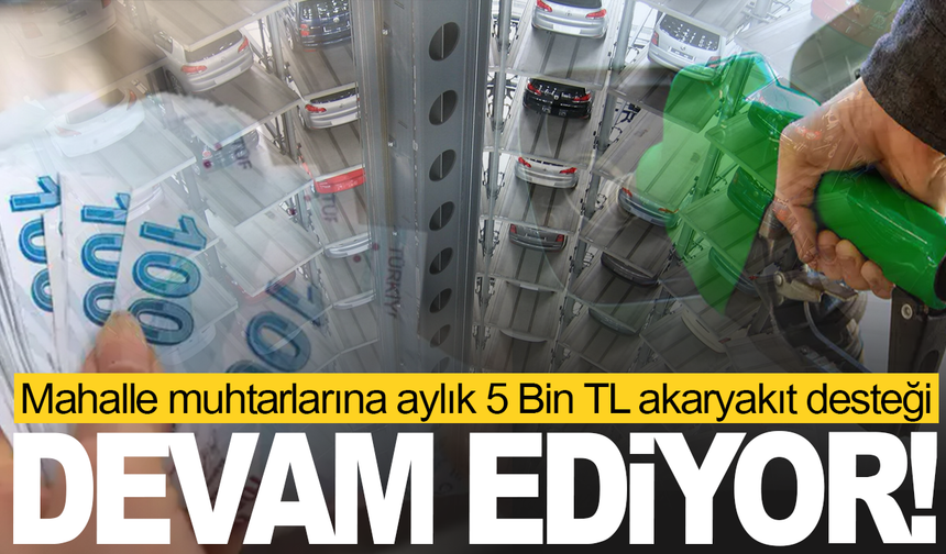 Manisa'da mahalle muhtarlarına aylık yakıt desteği Demirci'de de başladı