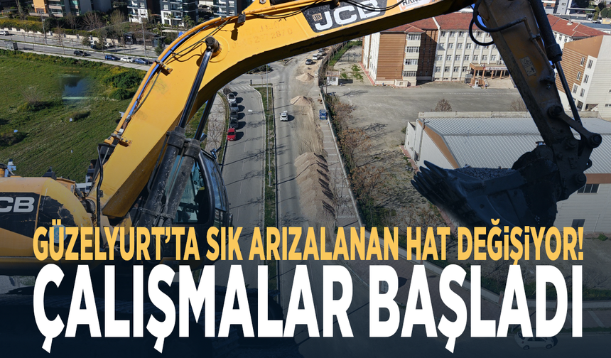 Güzelyurt’ta sık arızalanan hat değişiyor! Çalışmalar başladı