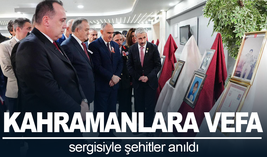 Manisa’da “Kahramanlara Vefa” sergisiyle şehitler anıldı