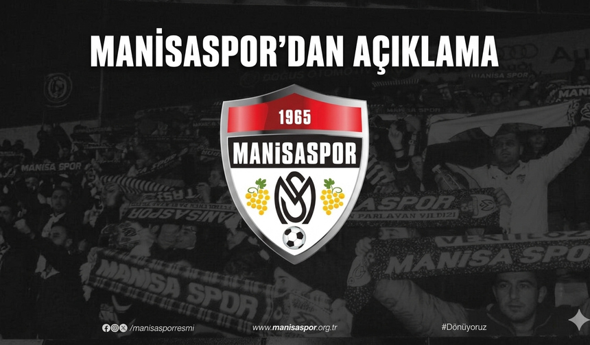 Manisaspor duyurdu: 3 puan yazılacak