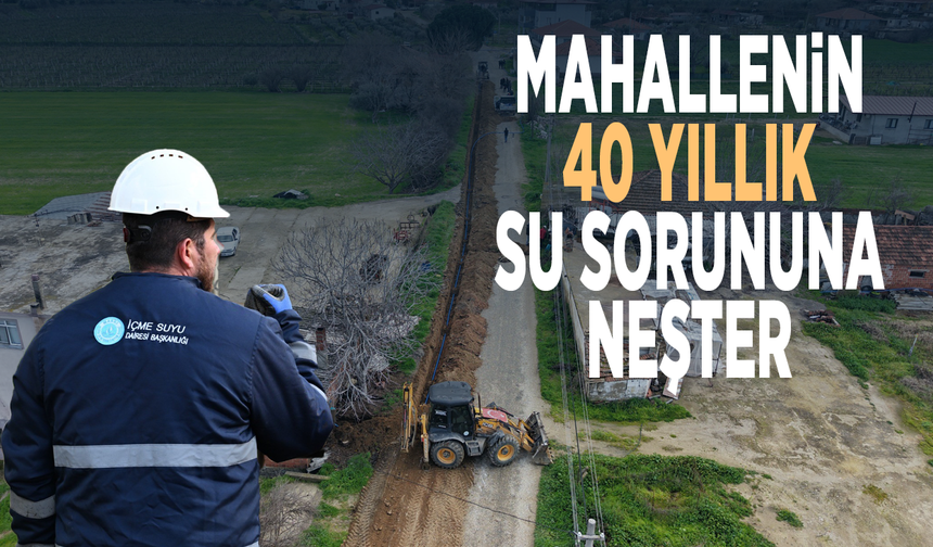 Mahallenin 40 yıllık su sorununa neşter