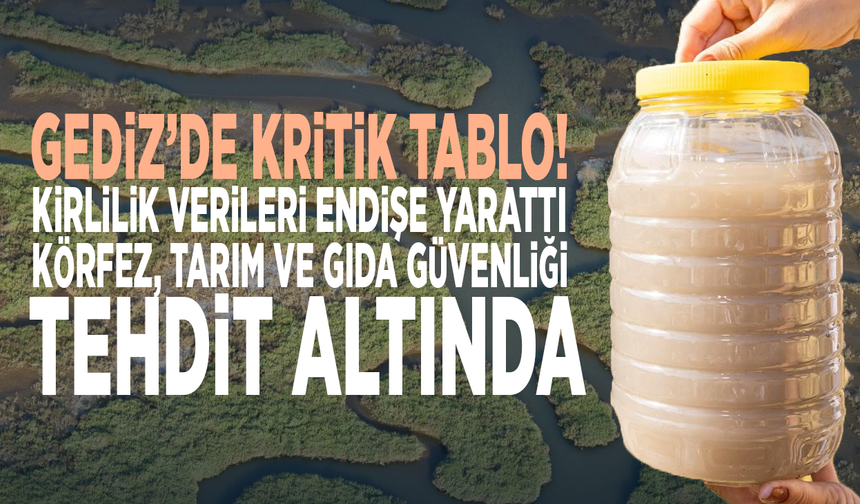 Gediz’de kritik tablo! Kirlilik verileri endişe yarattı: Körfez, tarım ve gıda güvenliği tehdit altında
