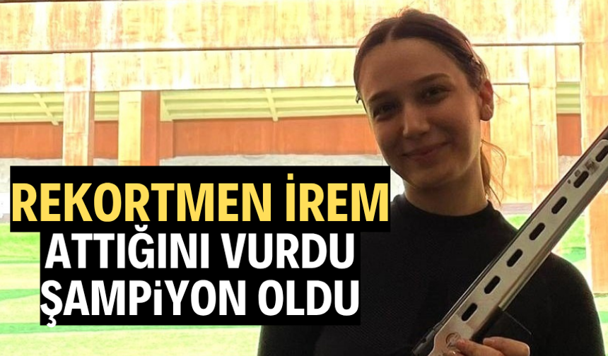 Milli sporcu kendi rekorunu kırarak zirveye çıktı