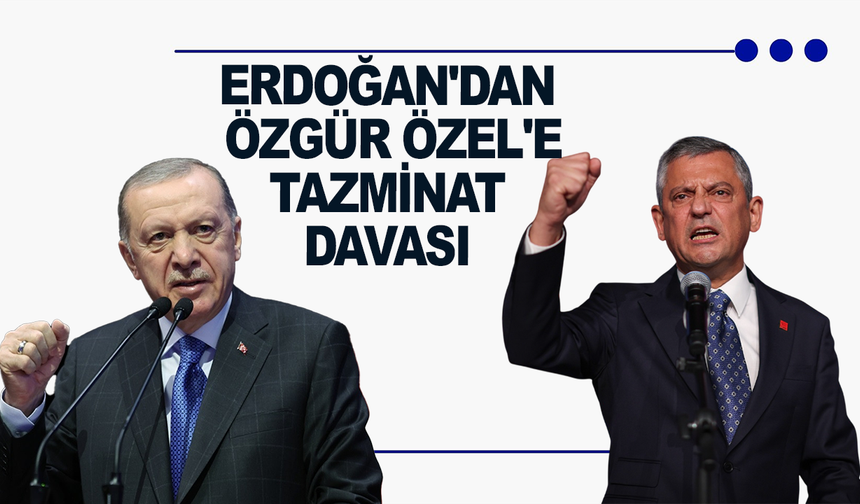 Başkan Erdoğan'dan Özgür Özel'e tazminat davası