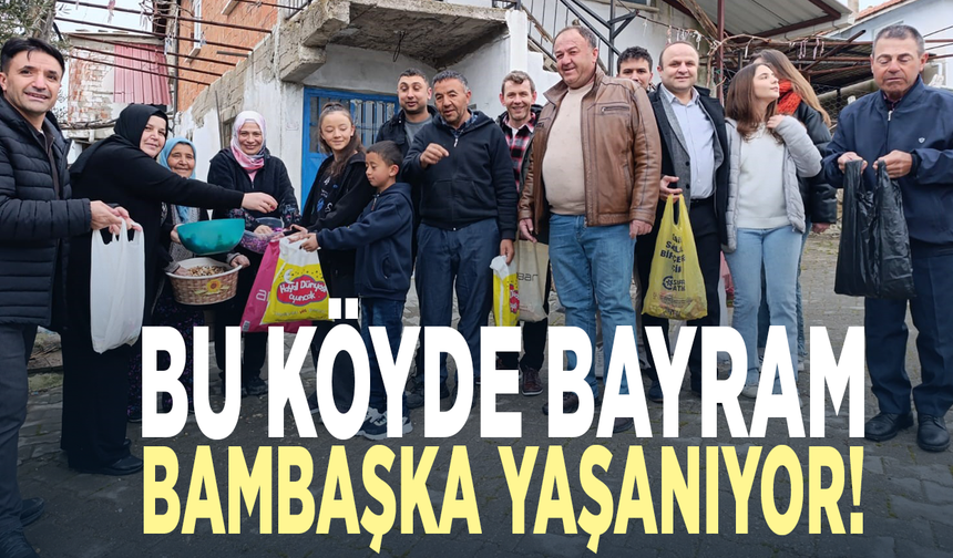 Asırlık gelenek.... Bu köyde bayramda herkes çocuk oluyor