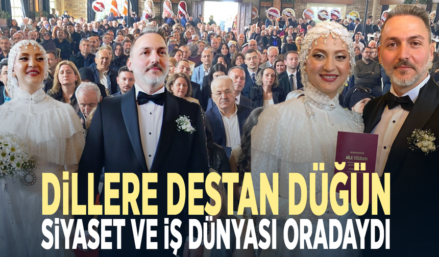 Dillere destan düğün... Siyaset ve iş dünyası oradaydı