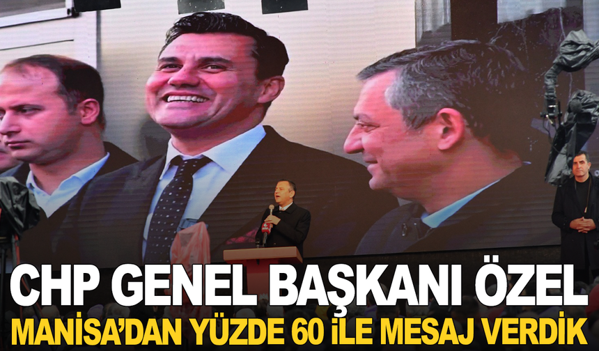 Özgür Özel, Yunusemre'nin toplu açılışını gerçekleştirdi