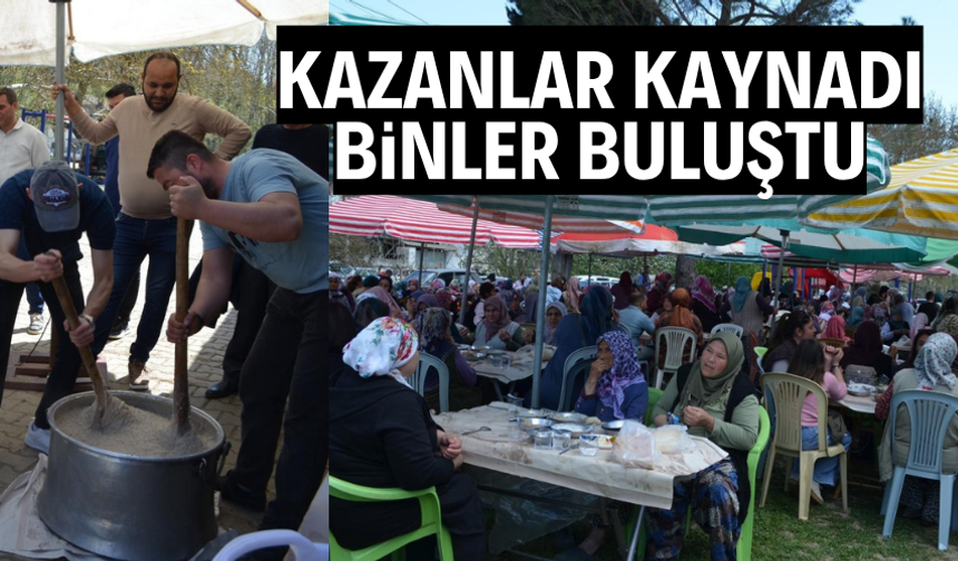 Geleneksel köy hayrına yoğun katılım