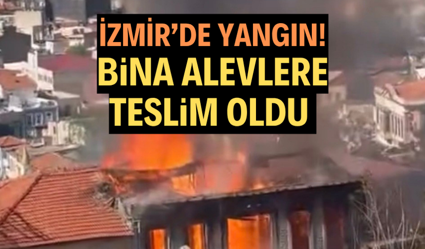 İzmir'de metruk binada yangın