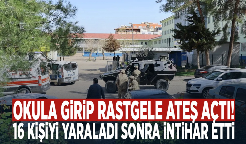 Okula girip rastgele ateş açtı! 16 kişiyi yaraladı sonra intihar etti