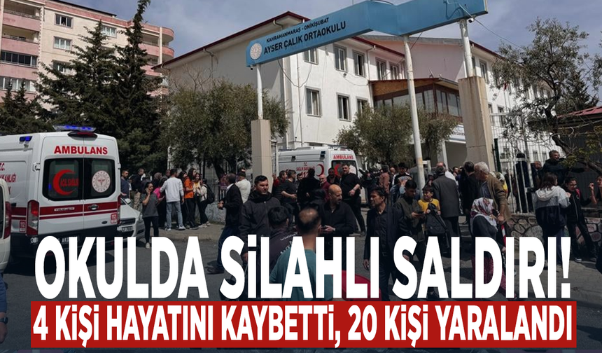 Okulda silahlı saldırı! Can kaybı ve yaralılar var
