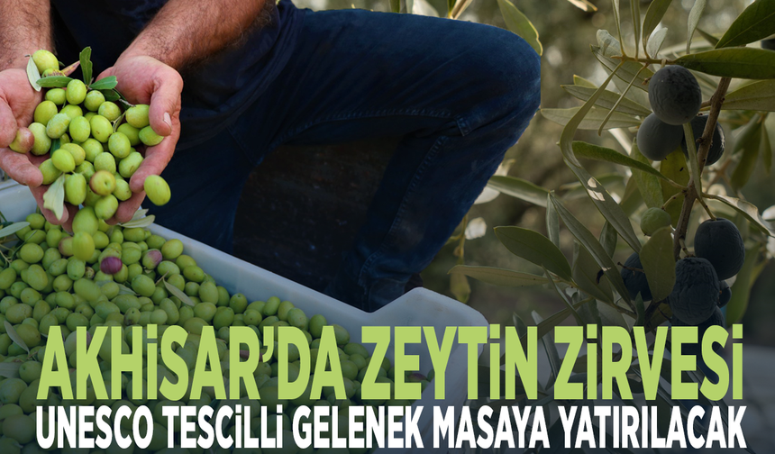 Akhisar’da zeytin zirvesi... UNESCO tescilli gelenek masaya yatırılacak