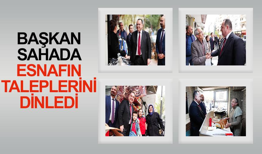 Dutlulu Sahada: Esnafın Taleplerini Dinledi