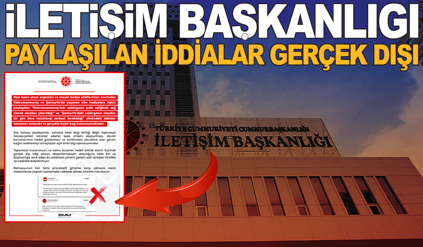 İletişim Başkanlığı’ndan İddialara Yalanlama