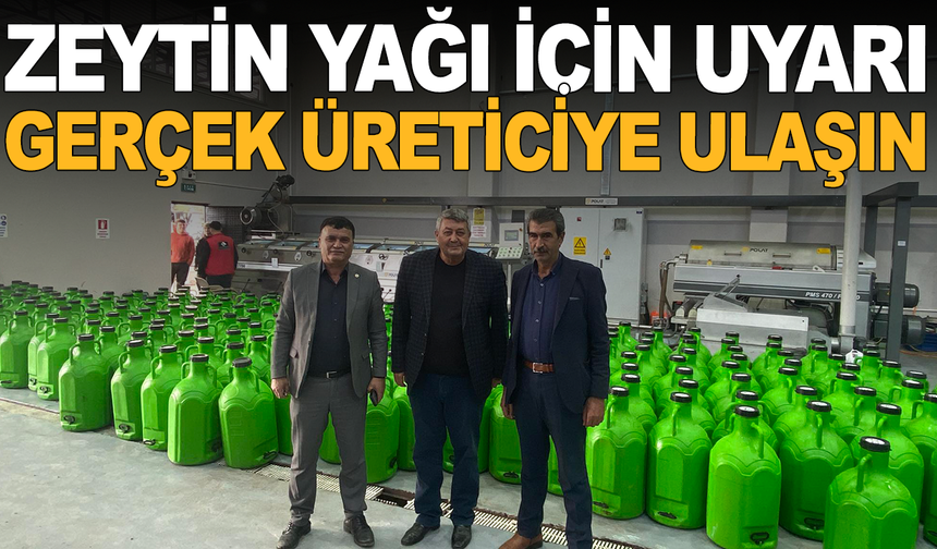Zeytinyağı İçin Kritik Uyarı