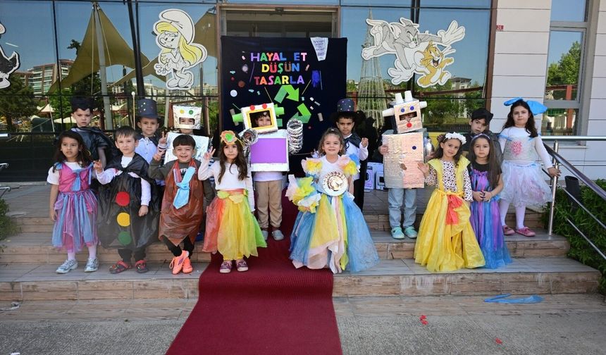 Miniklerden “sıfır atık” defilesi... Renkli anlar yaşandı