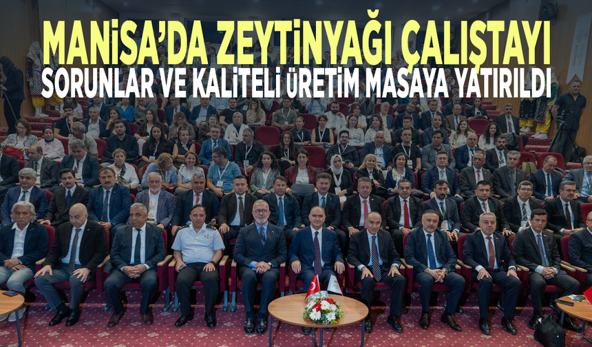 Manisa’da Zeytinyağı çalıştayı...  Sorunlar ve kaliteli üretim masaya yatırıldı