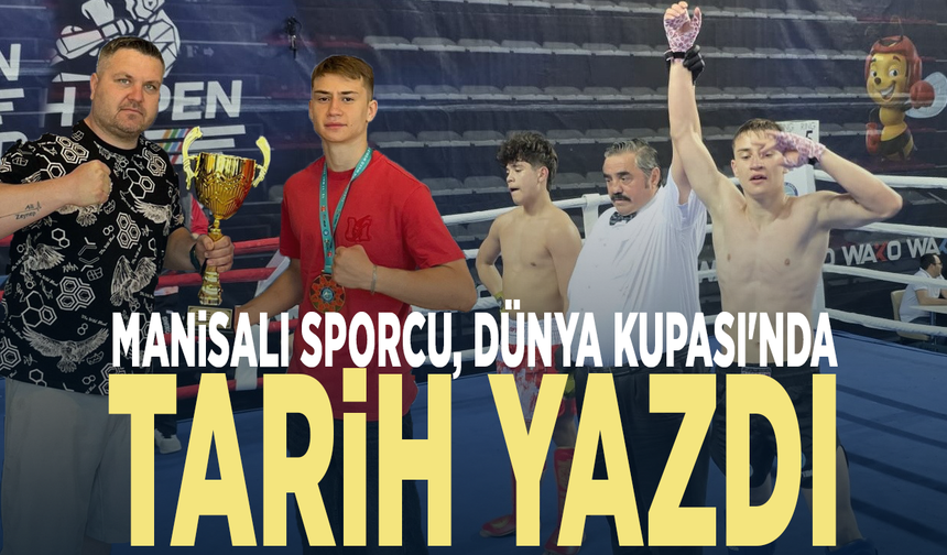 Manisalı sporcu, Dünya Kupası'nda tarih yazdı