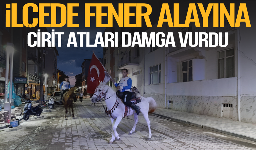 Selendi’de Meşaleli Yürüyüşe Cirit Atları Eşlik Etti