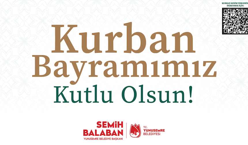 YUNUSEMRE BELEDİYESİ KURBAN BAYRAMI REKLAMI