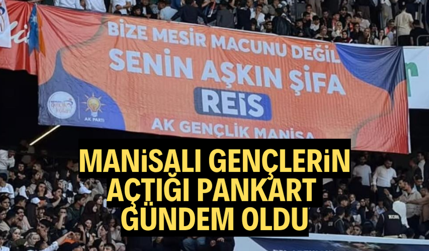 Manisalı gençlerin açtığı pankart sosyal medyada gündem oldu