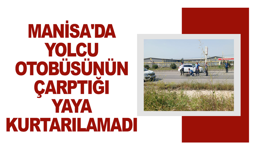 Manisa'da yolcu otobüsünün çarptığı yaya kurtarılamadı
