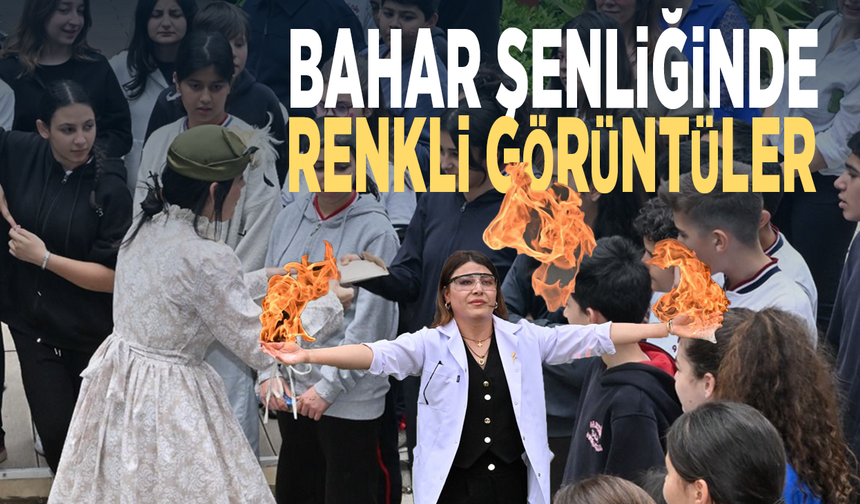 Bahar şenliğinde renkli görüntüler