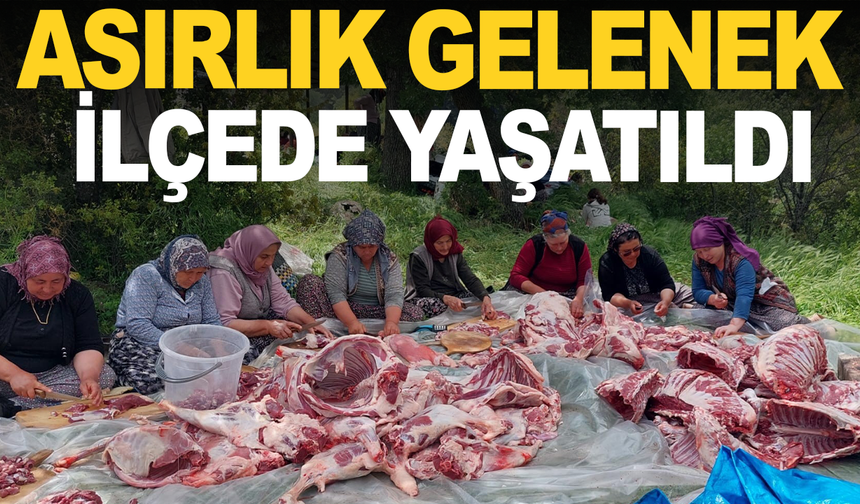Asırlık gelenek Sarıgöl’de yaşatıldı