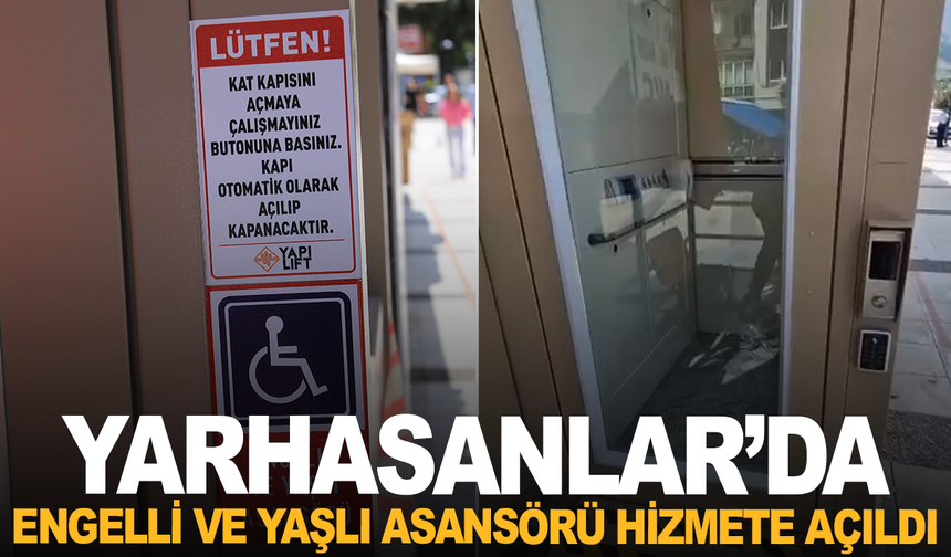 Yarhasanlar Camii’ne engelli ve yaşlı asansörü hizmete açıldı