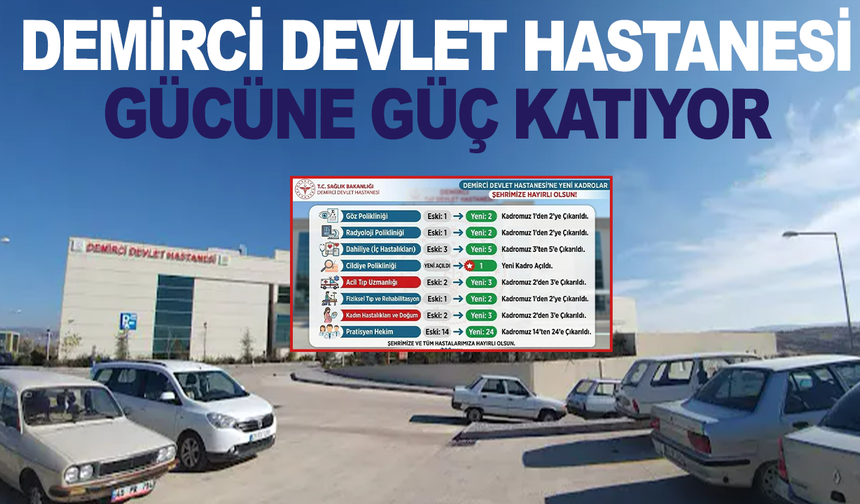Başkan Erkan Kara’dan Demirci’ye Sağlık Müjdesi