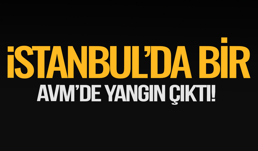 İstanbul'da AVM'de yangın çıktı