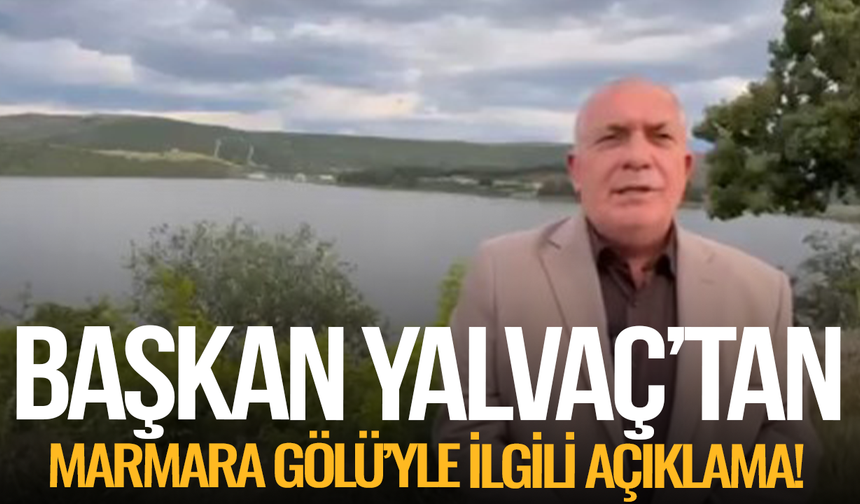 Cem Yalvaç: “Marmara Gölü İçin Verilen Mücadele Sonuç Verdi”