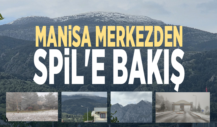 Manisa merkezden Spil'e bakış