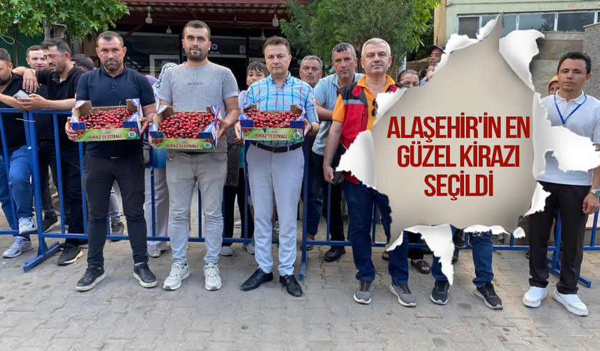 Alaşehir'in en güzel kirazı seçildi